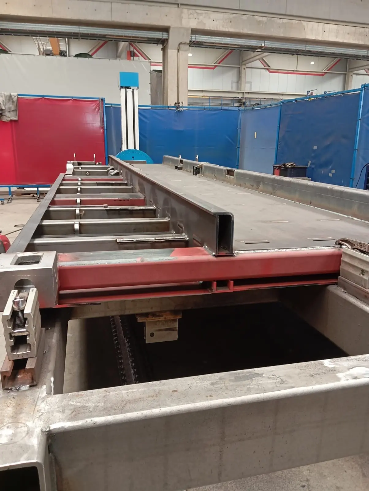 Steel structure in fabrication